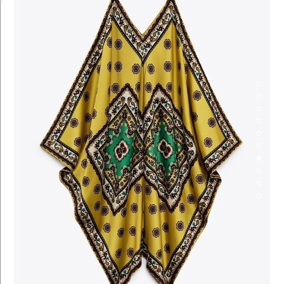 Zara printed kaftan tunic kimono dress - Picture 10 of 12